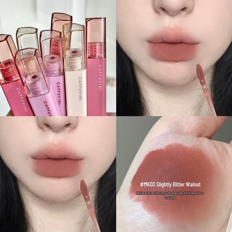 Cappuvin Art Velvet Matte Lipstick - Long-lasting, Waterproof, Non-fading, Non-stick.