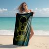 Beach Towel with Jul Fait d'or Pattern - soft,absorbent,machine washable Lightweight&Modern,swimming,Travel Essentials