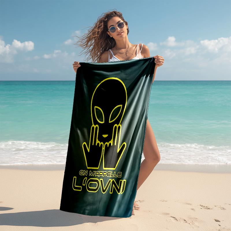 Beach Towel with Jul Fait d'or Pattern - soft,absorbent,machine washable Lightweight&Modern,swimming,Travel Essentials