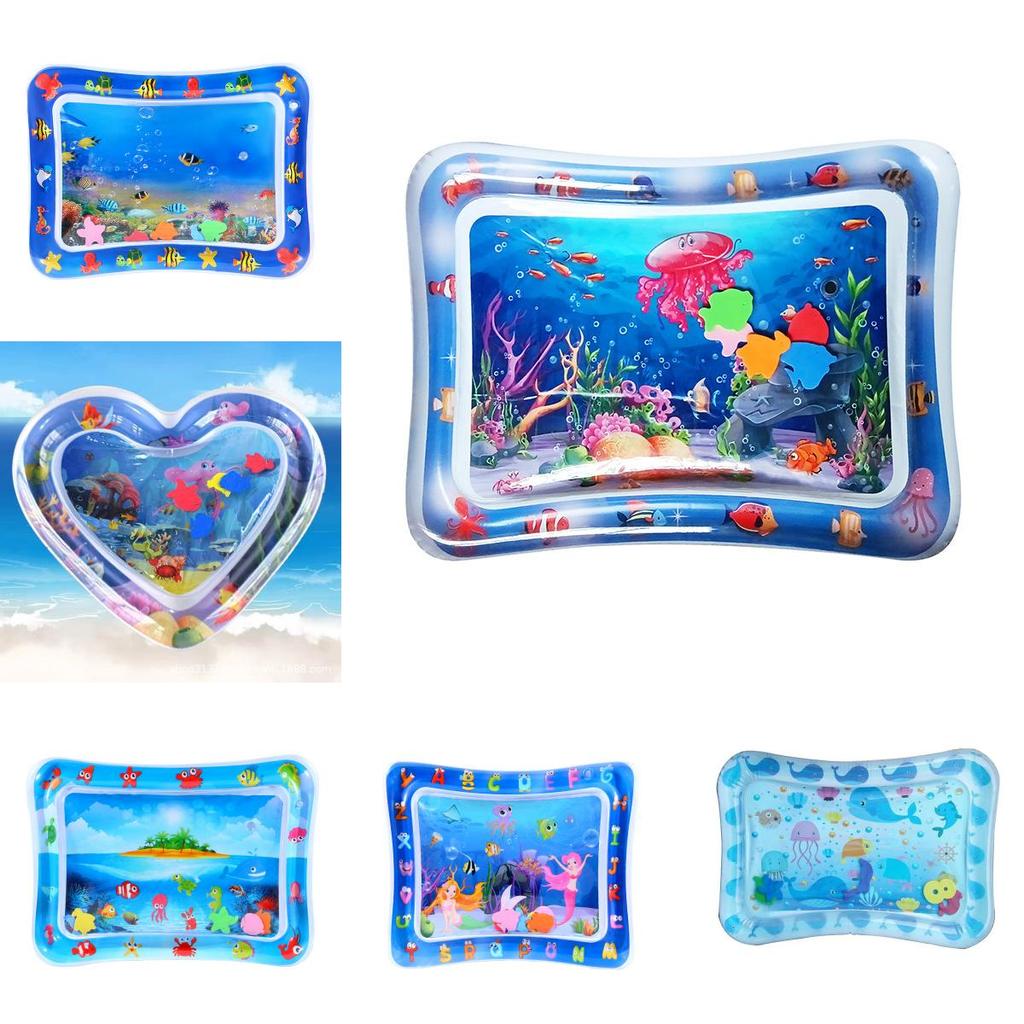 Colorful Inflatable Water Play Mat For Babies Pvc Material Variety Of Designs