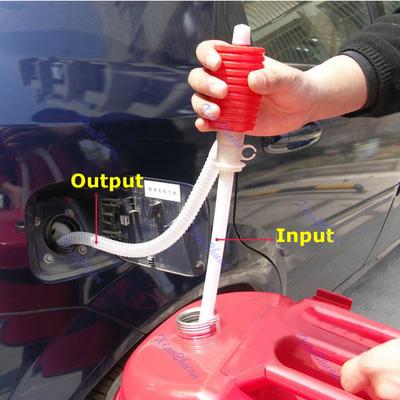 Liquid Gas Transfer Hand Oil Water Pump Manual Portable Car Siphon Hose for Car
