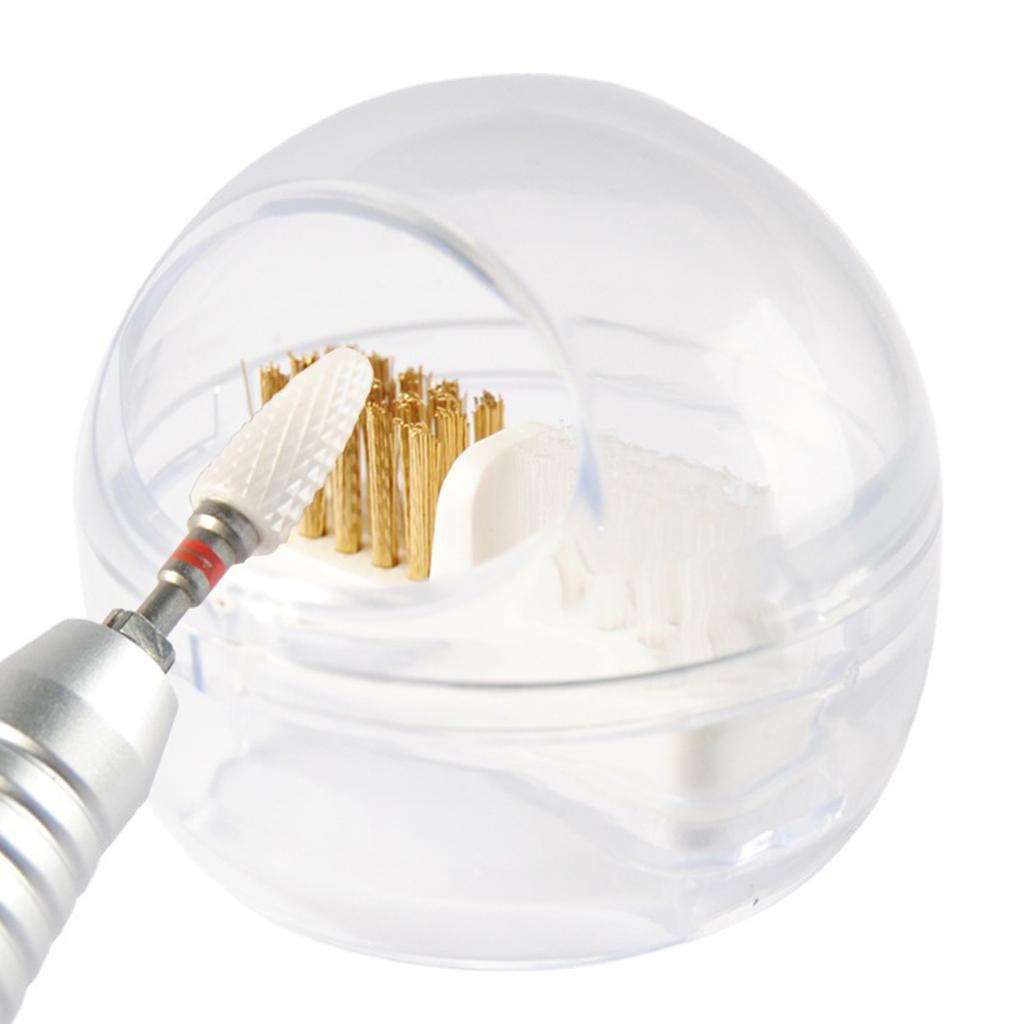 Nail Polish Head Cleaning Brush Removable Polish Head Cleaning Case