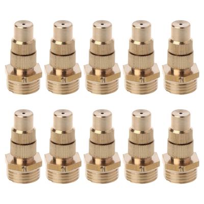 1/2" Nastavitelné mlžící trysky Mosazná rozprašovací hlavice Zemědělský zavlažovací atomizér Nástroj pro údržbu krajiny Zahrady