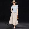 Wudao Natural Washi & Linen Blend Breathable Knit T-shirt