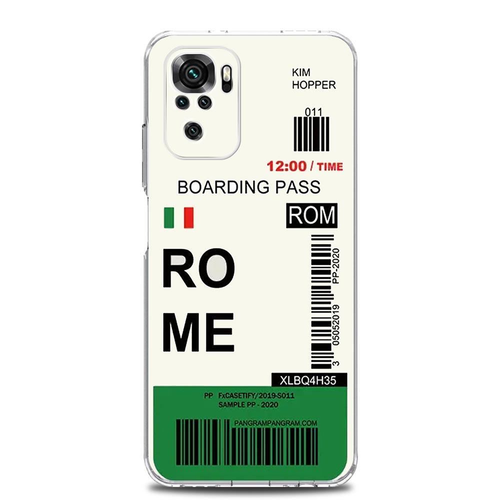 Phone Case For Xiaomi Redmi Note 15 14 13 12 4G 10 11 Pro Plus 5G 14C 13C 12C 10C World City Travel Ticket New York Label