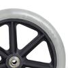 2Pcs Replacement Front Wheels, 8inch Wear Resistant Anti Slip PVC Rollers Wheels Casters for