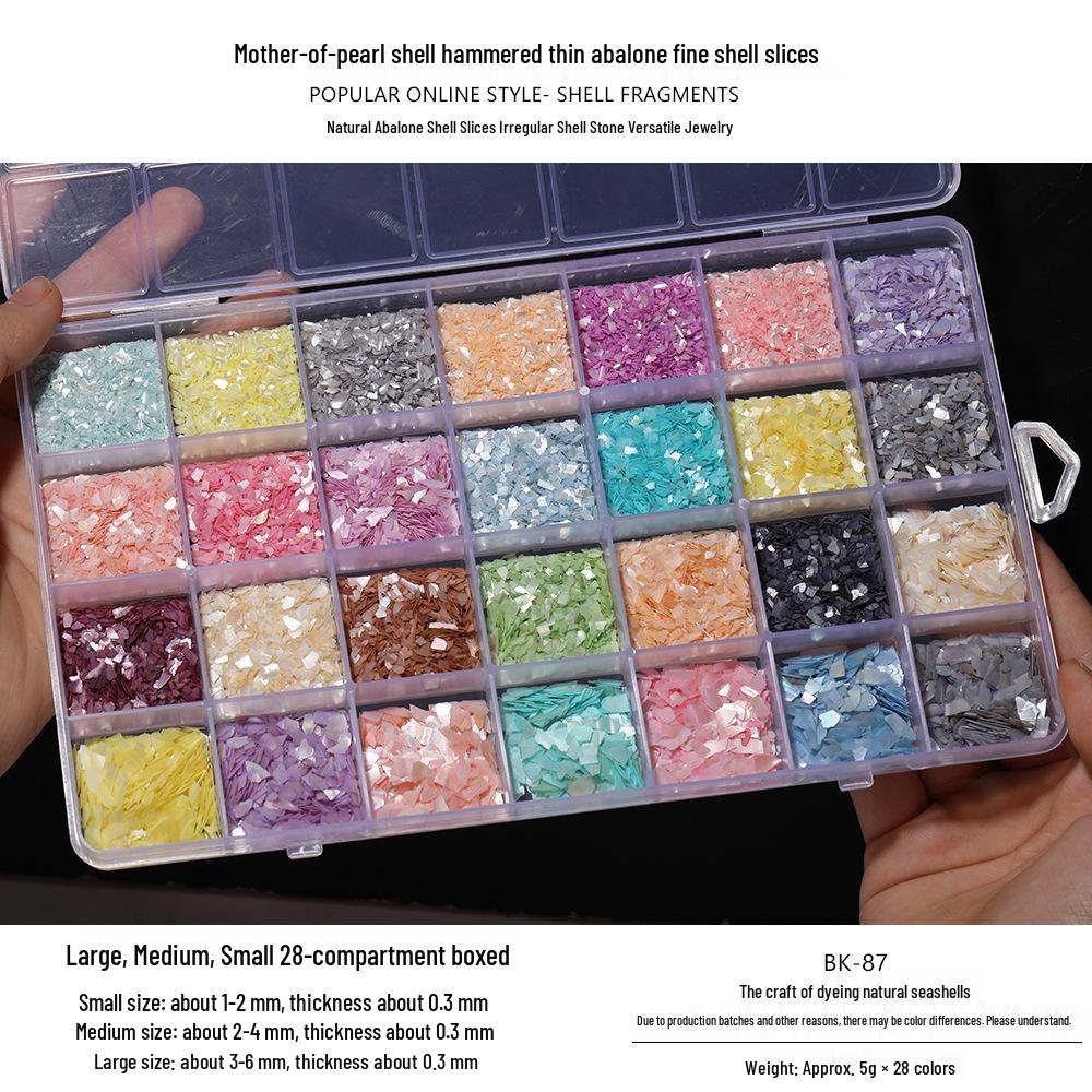 Mother-of-Pearl Shell Nail Art & Brooch Hairpin DIY Craft Kit