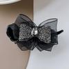 Diamond Flower Hair Claw Clip - Elegant Updo Accessory for Women