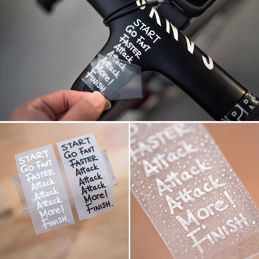 Bicycle Stickers for Bicycle Frame Top Tube DIY Incentive Waterproof Cycling Sticker MTB Road Bikes Decals