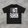 Loose Y2K Cotton Tshirt Men Clothes Harajuku Letter Print Hip Hop Grunge Goth Vintage ONeck High Street Short Sleeve Top Punk