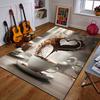 Coffee Beans Heart Splash Design Patterned Carpet a Non Slip Rug Suitable for All Seasons and Any Setting, Gift