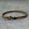 2mm Handmade Antique Rope Bracelet Simple Easy Hook Mens Armband Braclet