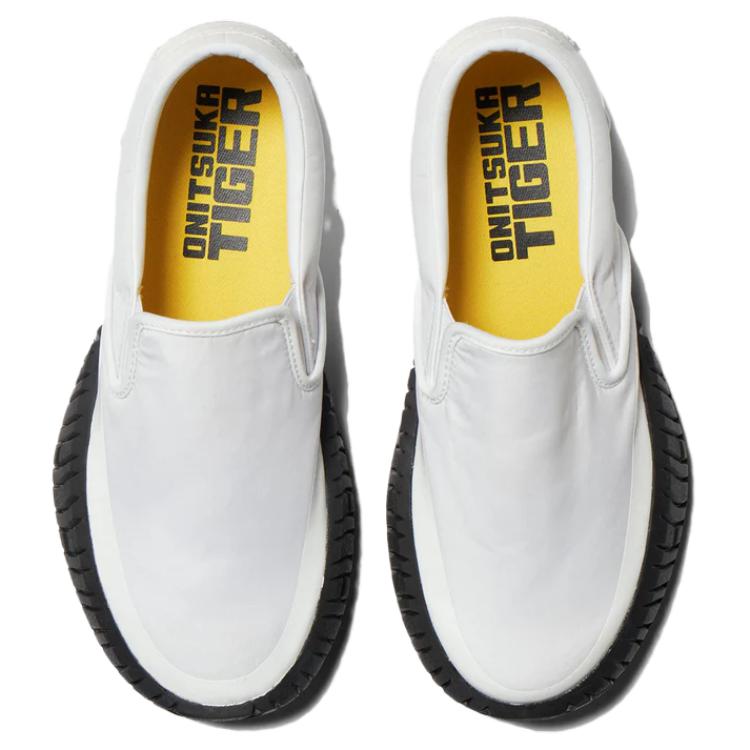 Onitsuka Tiger Duck Tiger Slip-On Cushioning Wear-Resistant Low-Top Casual Shoes Unisex sneaker White 1183C224-100