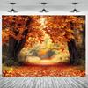 2D Plane, 1 Piece, Autumn Wedding, Autumn Fallen Leaves Party, Autumn Park, Suitable for Indoor and Outdoor Use