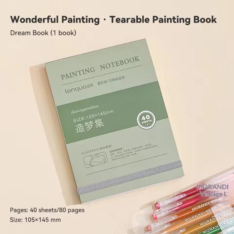 Portable Drawing Sketchbook Thick White Cardboard Mini Convenient And Thickened Art Book For Watercolor Painting