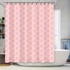 Floral Shower Curtain Waterproof Cute Flower Pattern Bathroom Decor Set Vintage Farmhouse Aesthetic Washable Fabric Backdrop