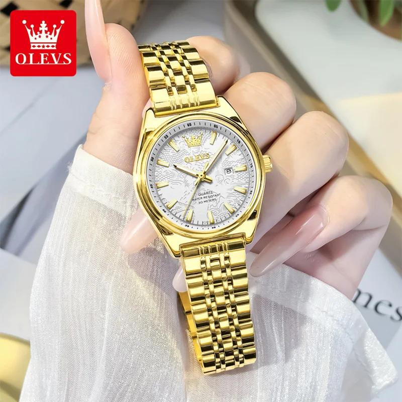 New Fashion Purple Dial Ladies Quartz Wristwatches Luxury Watch Women Waterproof Casual Dress Female Clock Montre Femme