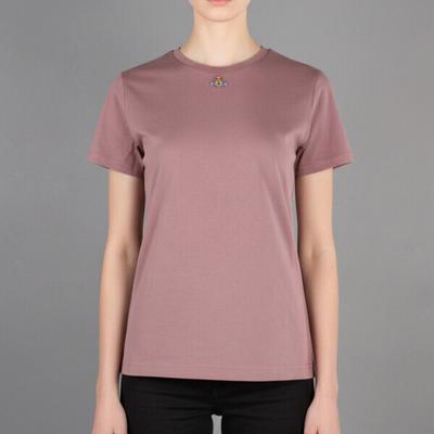 Vivienne WesTwood Логотип Orb Футболка с коротким рукавом из Перу 3g010017 J001m D409