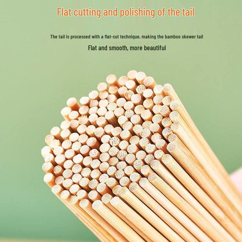 ZISIZ Disposable Bamboo BBQ Skewers