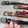 Genuine leather handmade top grain cowhide women's belt