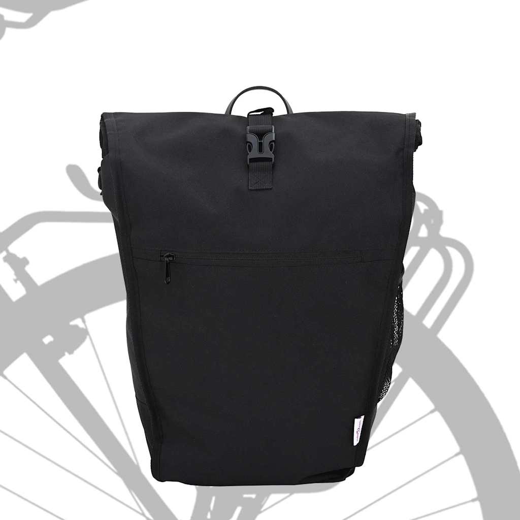 Fahrrad-Gepäckträgertasche Schwarz 34 x 16 x 59 cm Polyester
