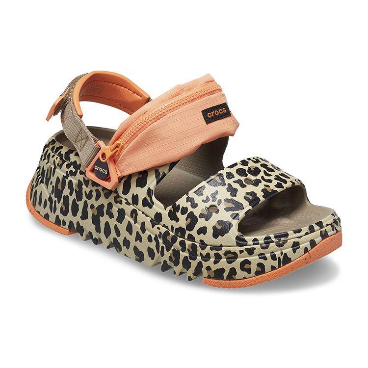 Crocs Hiker Xscape EVA Printed Lightweight Non-Slip Sport Sandals Women Sandals Orange Brown 208611-2BY