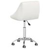 Maison Exclusive - Chaise pivotante de salle à manger Blanc Similicuir