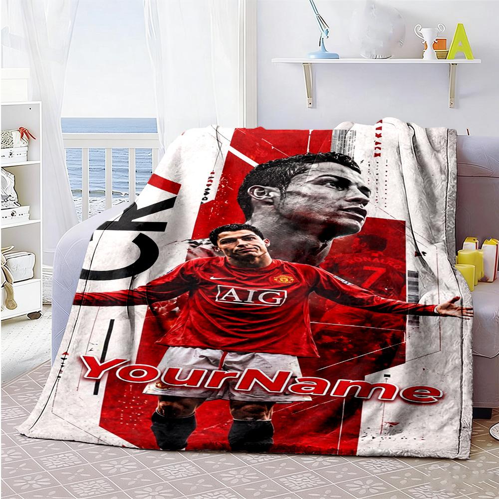 Cristiano Ronaldo 23 Personalized Name Blanket Cozy Personalized Blanket Warmthful Decor Great for Nap Chair Office Home Decor Four Seasons Universal
