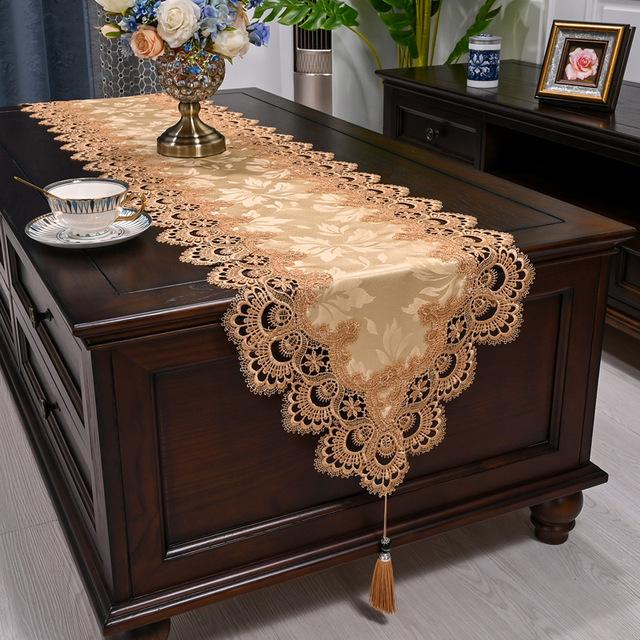 

Овальная дорожка для стола, Европейский флаг, тумба под телевизор, журнальный столик, скатерть, дорожки для стола, длинное скандинавское полотенце для чайного столика, кружевной чехол для пыли 40X180cm