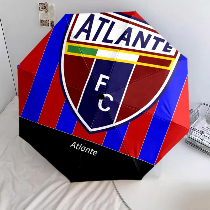 Atlante FC  Pattern, Automatic Folding Umbrella, Portable and Foldable Design, 8 Ribs, a Christmas or Birthday Gift.