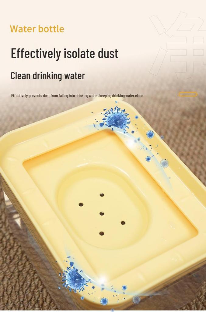 Large Capacity Anti-Splash Pet Water Bowl - Automatic Non-Wet Mouth Design for Dogs