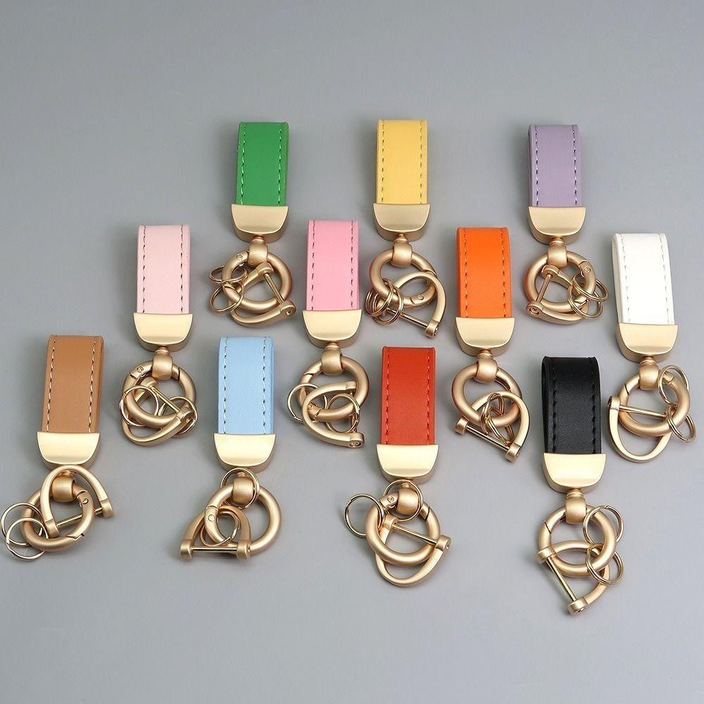 Key Holder Leather Car Keyring Key Anti-lost Car Key Pendant Small Gift