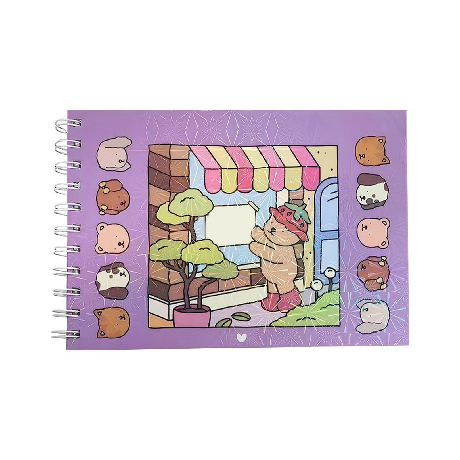 

Книжка-розмальовка для дорослих і підлітків із зображенням чарівних моторошних створінь у затишних хвилинах відпочинку One Size фіолетовий