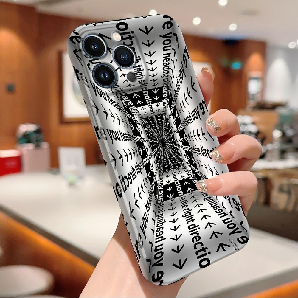 For iPhone 16 15 Samsung S23 S22 A13 A23 A52 A33 Huawei Honor Xiaomi Redmi OPPO Vivo Creative English Word Design Hard Full Camera Protect Case