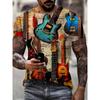 Fashion 3D Print Men Short Sleeve Round Neck T-Shirt Plus Size Tee Summer Casual Tshirts