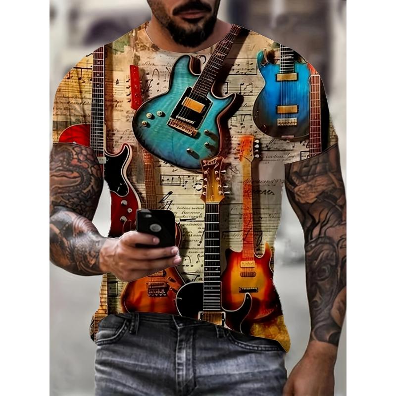 Fashion 3D Print Men Short Sleeve Round Neck T-Shirt Plus Size Tee Summer Casual Tshirts