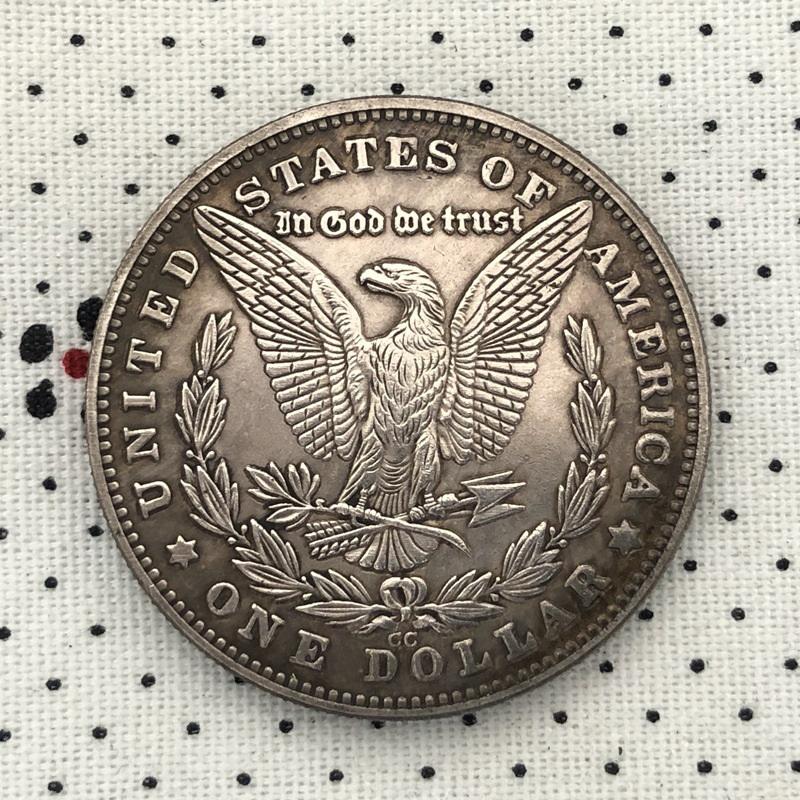 Retro Crafts Little Loli Wandering Beautiful Girl Old Coins Commemorative Medals Commemorative Coins Play Morgan Simulation