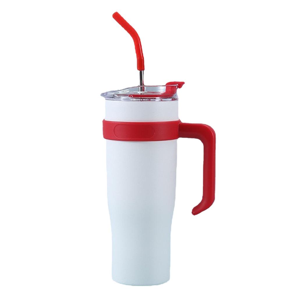 Car Insulated Mug Stainless Steel 1250ML with Straw Insulated Tumblers for Outdoor Travel Gradient