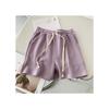 Summer Shorts Women Elasticity Lovely Girls Korean Style Sweet Students Harajuku Simple Pure Gray Trousers Female