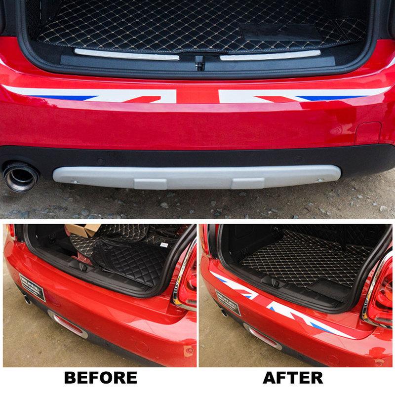 Union Jack Nálepka na zadní nárazník auta Dekorace Kufru Ochrana hrany nákladu Nálepka Pro Mini Cooper R55 R56 R60 F55 F56 Auto-Styling