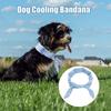 Summer Dog Cooling Collar Cat Dog Ice Scarf Reusable Fast Cooling Ice Pet Scarf Adjustable Cat Collar Dog Bib Prevent Heatstroke