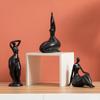 European Abstract White Woman Sculpture Ceramic Ornaments Modern Body Art Office Living Room Crafts Ornaments Home Accessories