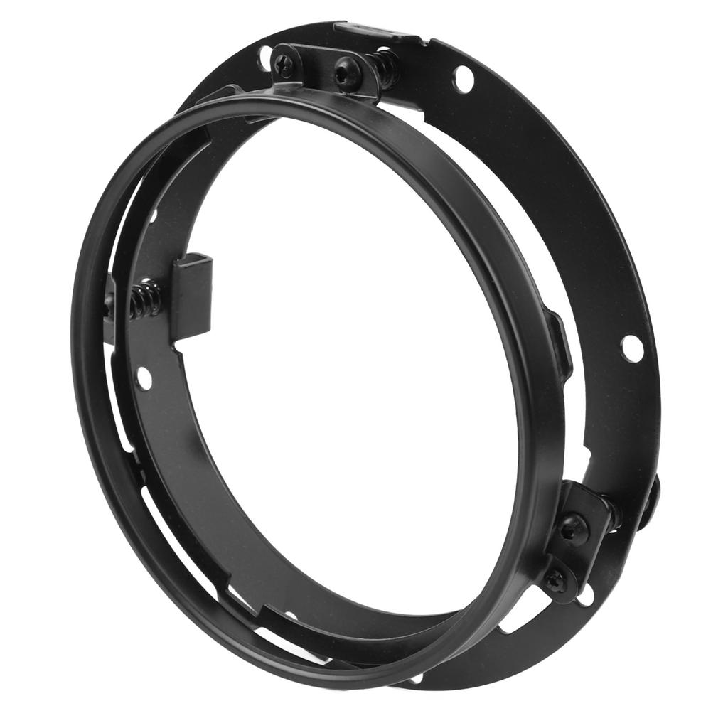 7 Inches LED Headlight Mounting Bracket Black Motorcycle Headlight Trim Ring for Glide Black