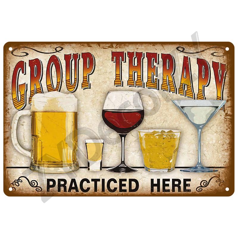 Vintage Posters Cocktail Tin Sign Plaque Metal Sign Plate Decoration Wall Art Home Decor For Bar Pub Club Man Cave Iron Painting