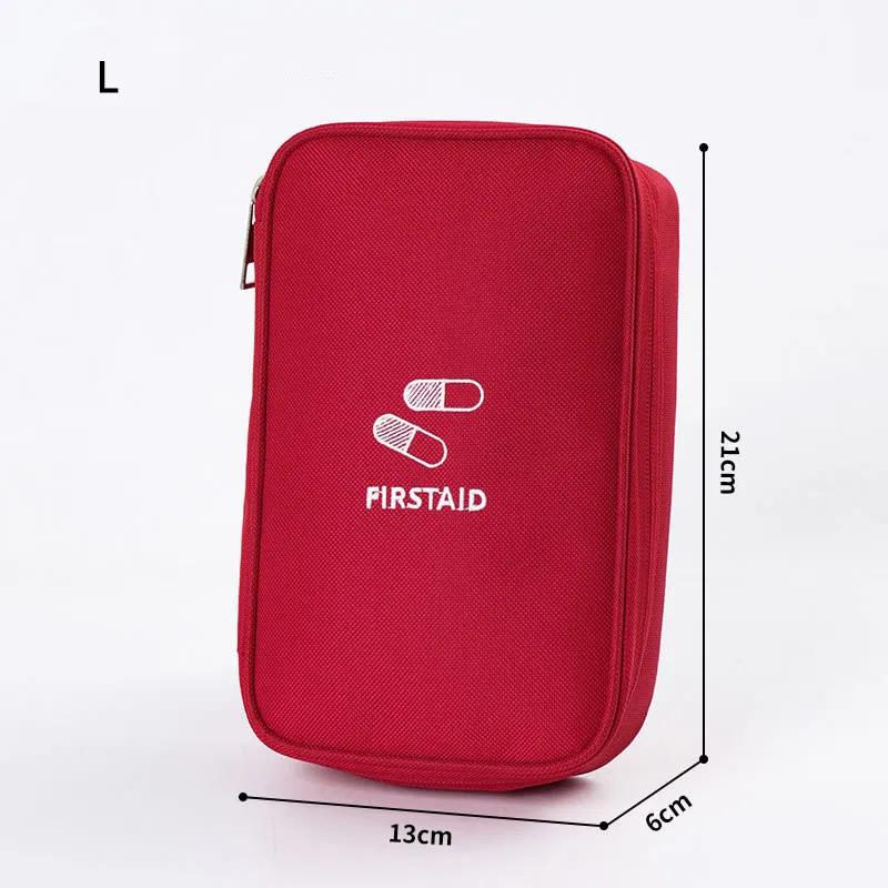 Mini Home Medical Storage Bag Portable Travel Emergency First Aid Kit Medicine Pack Outdoor Camping Travel Sorting Survival Sack