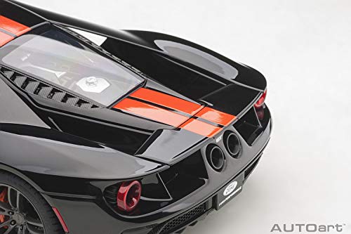 AUTOart 1/18 Scale Ford GT 2017 Black/Orange Stripes Finished Product