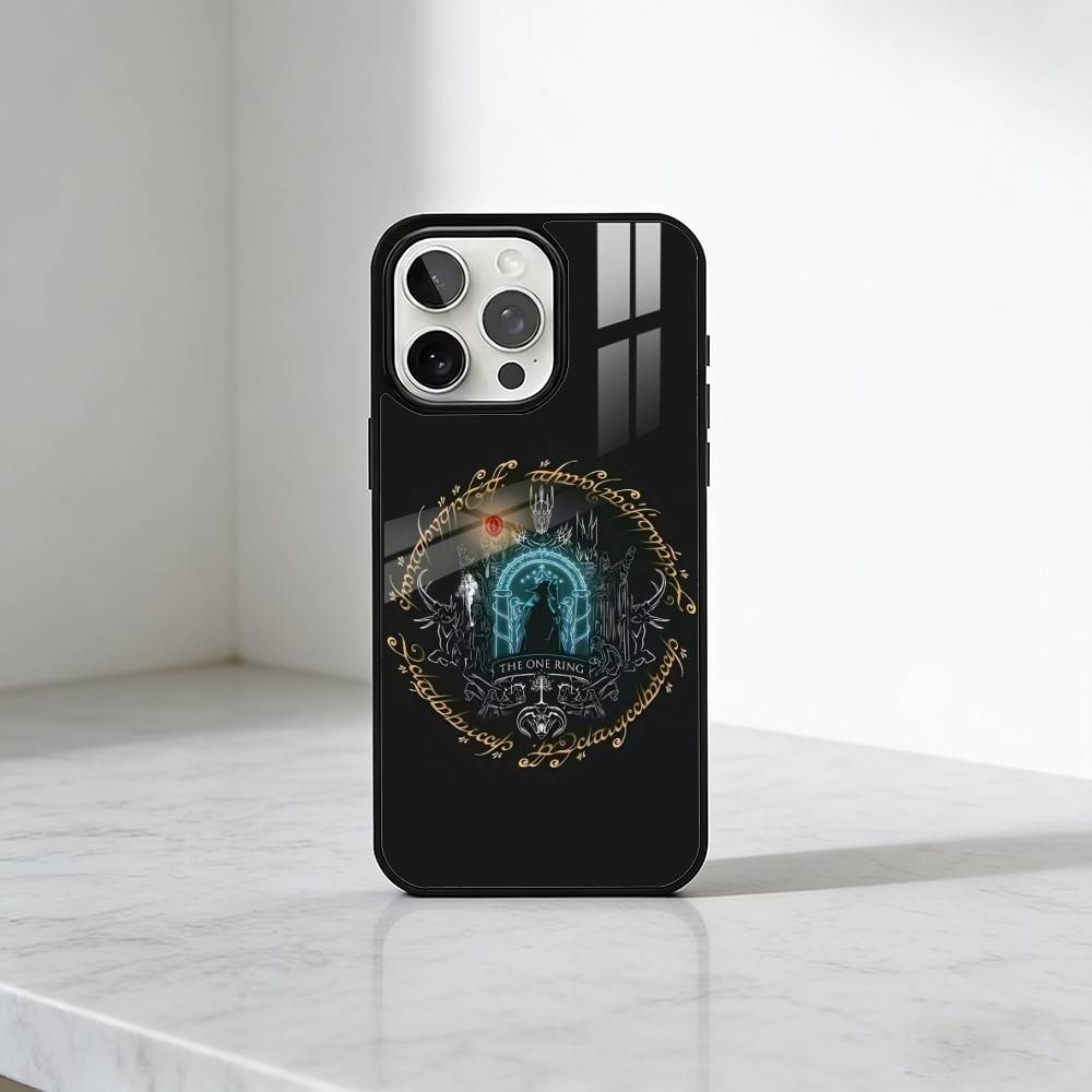

T-The R-Rings Map Logo Phone Case For iPhone17,16,15,14,13 Plus,Pro Max Magnetic For Magsafe Wireless Charging iPhone12mini