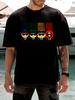 New Unisexs Cotton Short Sleeve Funny Graphic Printed T Shirts Cartoon Characters Sunglasses Summer Casual T Shirt for Unisex