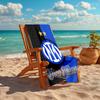 1pc Internazionale Milano Beach Towel with Custom Name, Beach and Seaside Swimming Pool Equipment, Fashion Pattern, Rectangular, Travel Essential