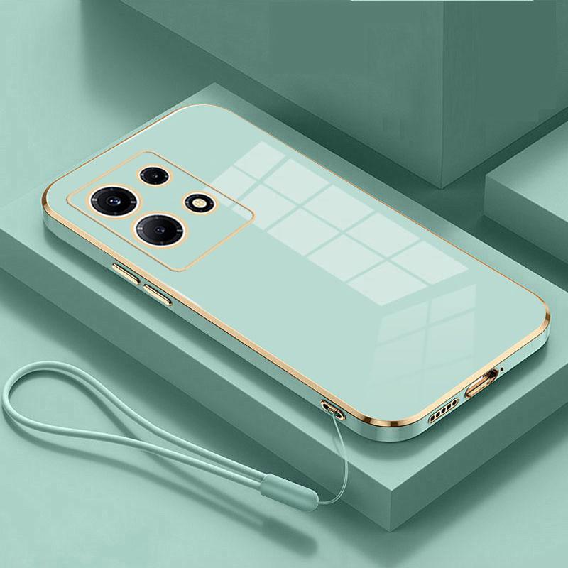 Infinix Note 30 dėklas prabangus kvadratinis dengtas X6833B, X6716B telefono dėklas atsparus smūgiams silikoninis galinis dangtelis Fundas